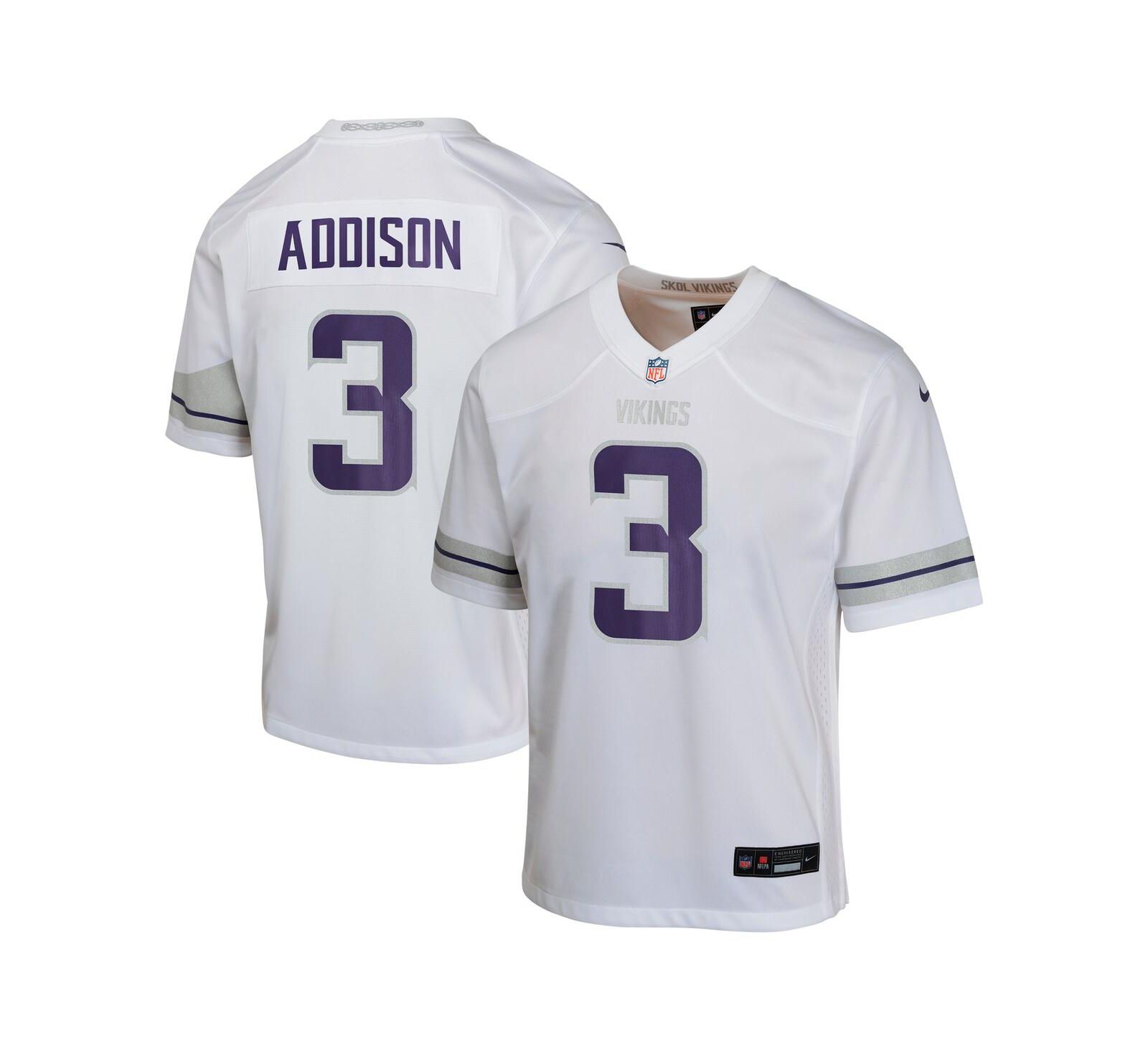 Джерси Nike Jordan Addison White Minnesota Vikings