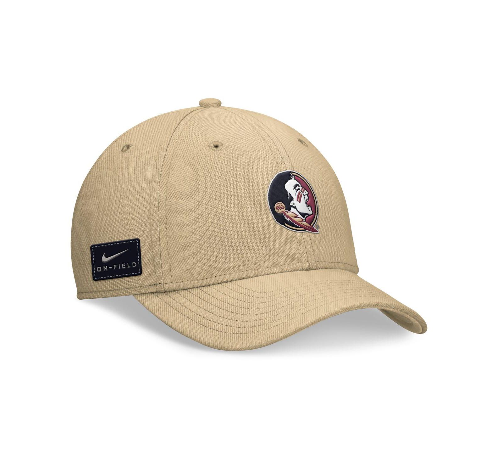 Мужская кепка Nike Florida State Seminoles 2024 On-Field Swoosh Flex, золотая