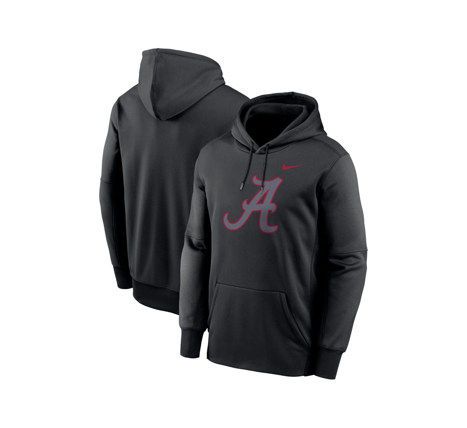 Nike Men's Black Alabama Crimson Tide Color Pop Performance Fleece Pullover Hoodie