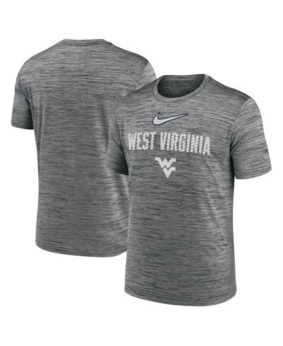 Nike Men's Anthracite West Virginia Mountaineers Campus Slant Velocity Performance T-Shirt