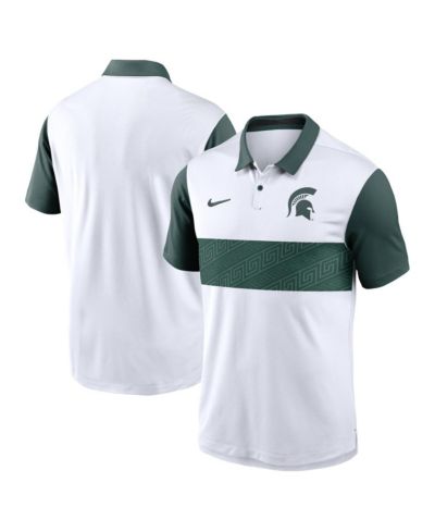 Nike Мужское спортивное поло Michigan State Spartans Primetime Campus Vapor, белое