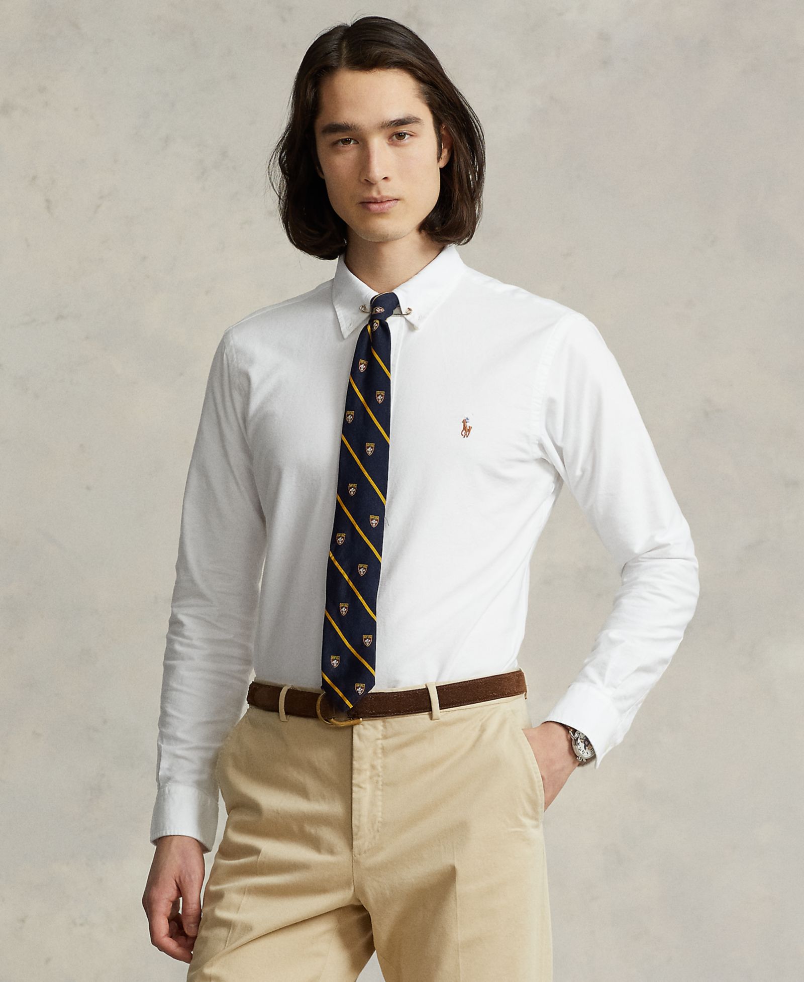 Polo Ralph Lauren Мужская рубашка Oxford Custom Fit