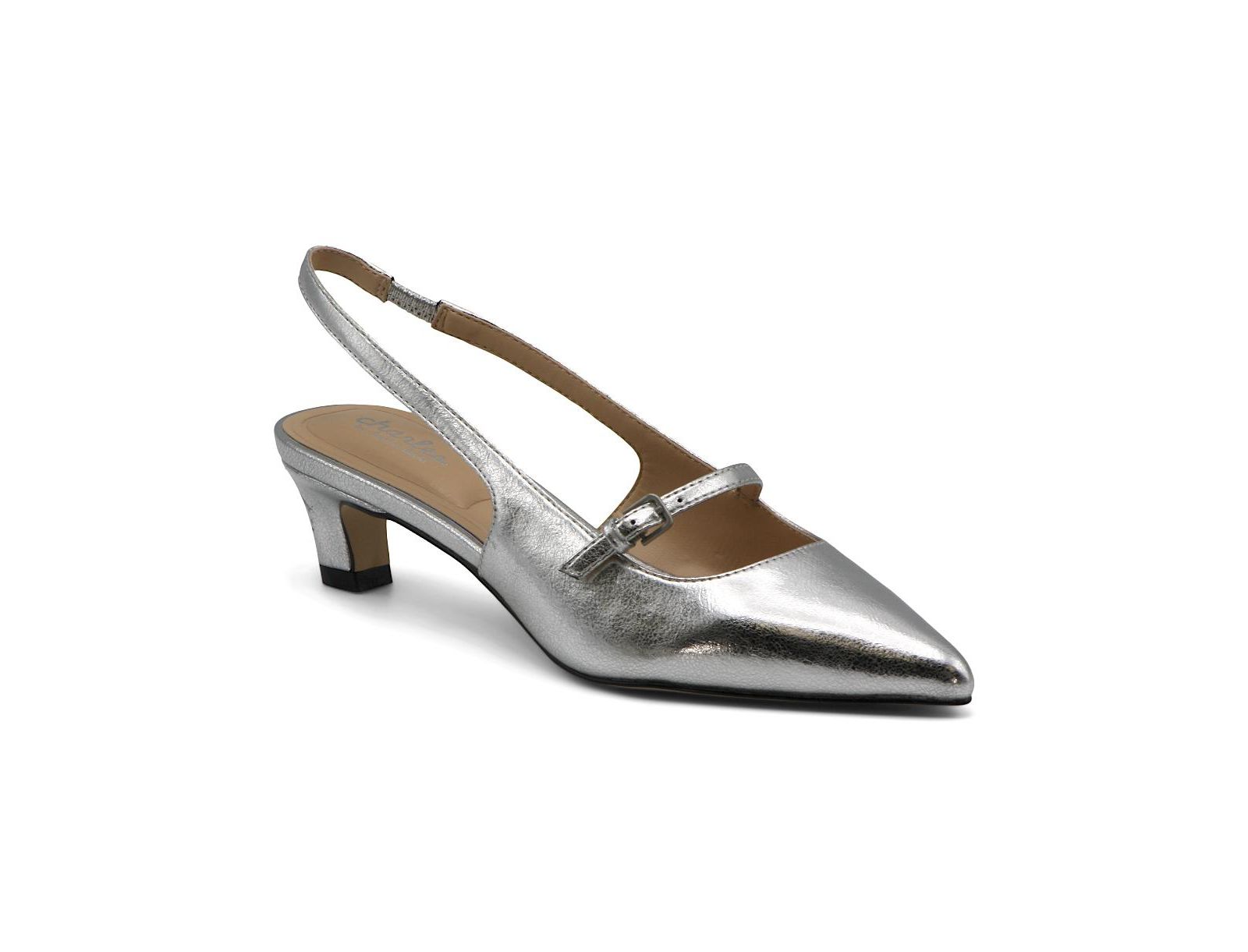 Charles by Charles David Womens Adria Low Heel Dress Slingback