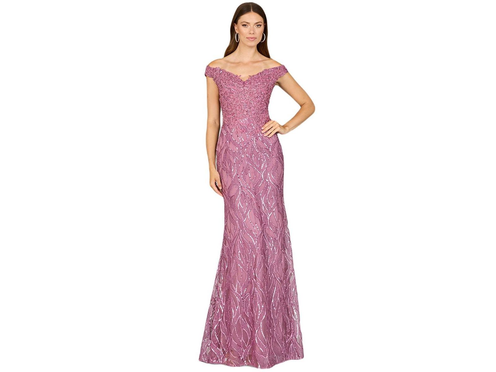 Lara Women's Off Shoulder, Mermaid Lace Gown