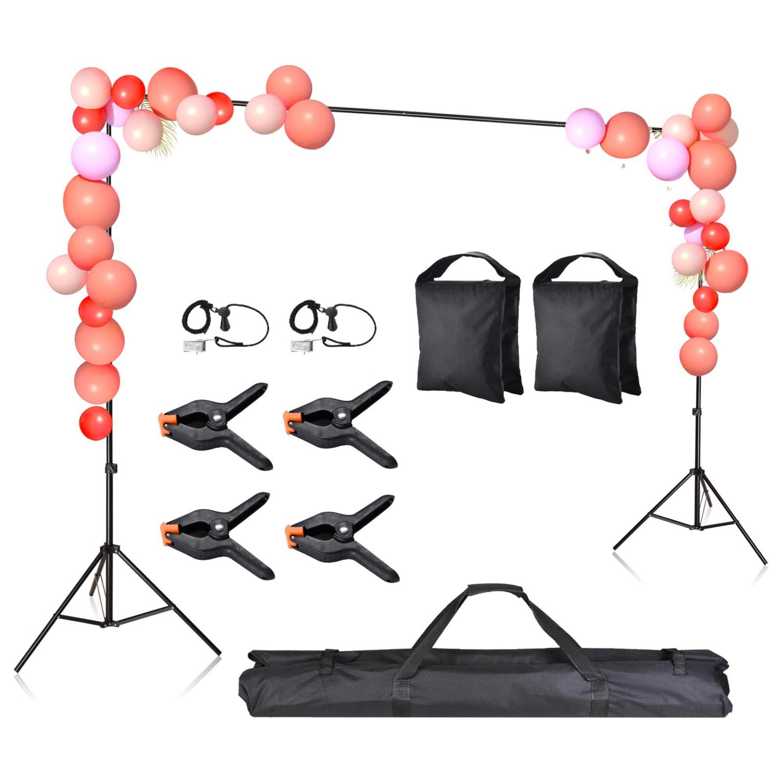8.5' x 10' Adjustable Photography Background Backdrop Stand Support Crossbar Kit Studio