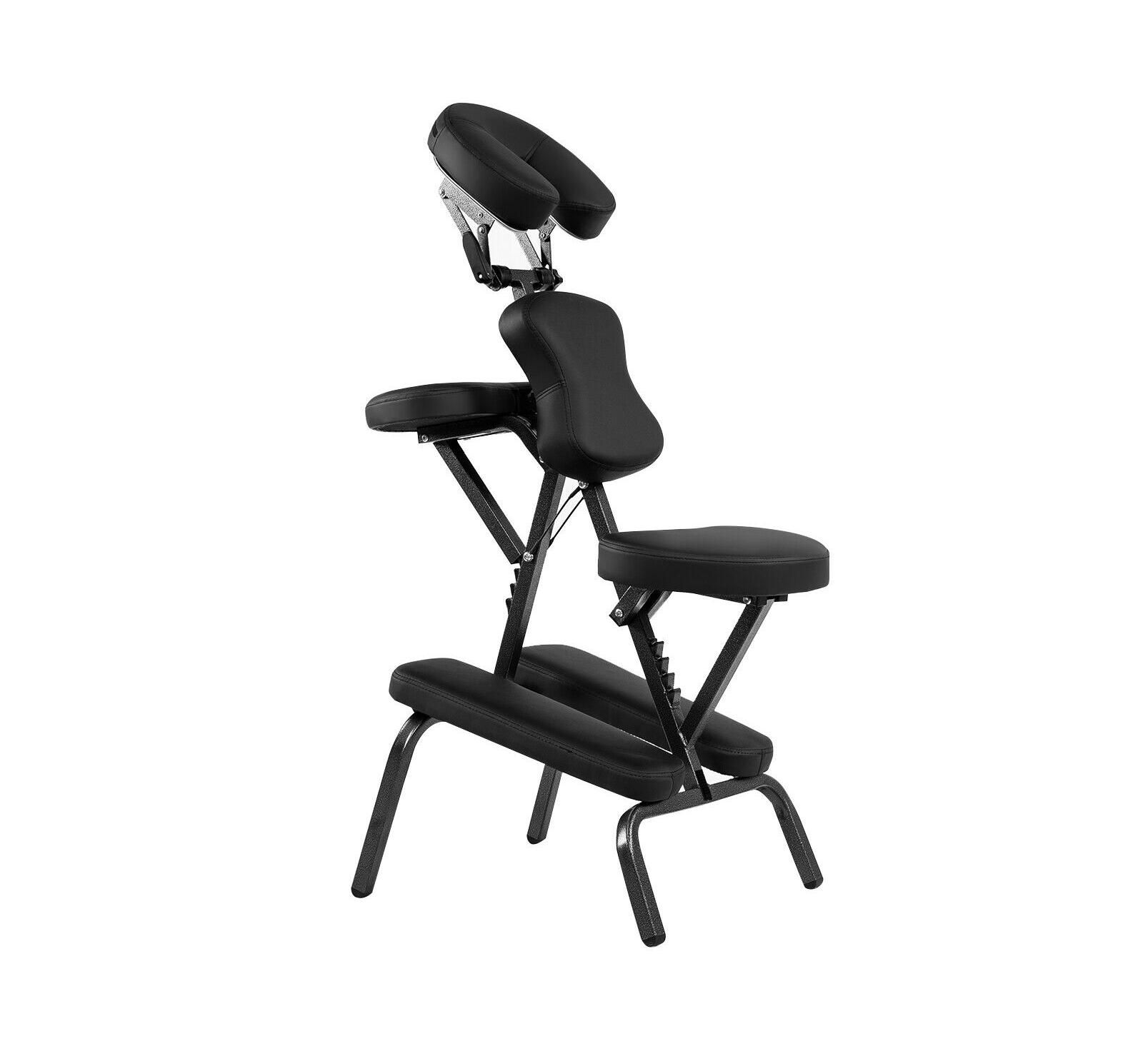 SKONYON PU Leather Pad Travel Massage Chair with Carrying Bag