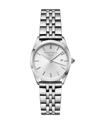 ROSEFIELD Ace XS Women's Silver Tone Stainless Steel Bracelet Watch 29mm