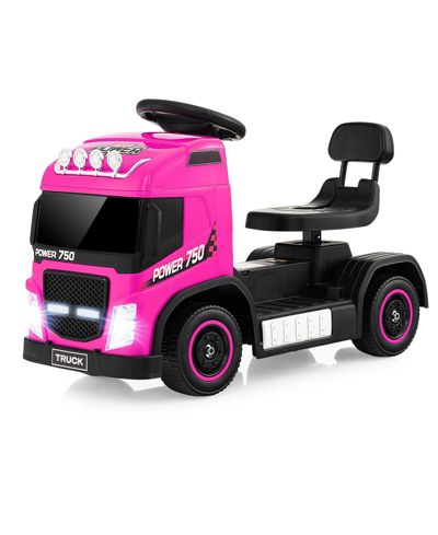 Vebreda 6V Electric Ride-On Truck with Height-Adjustable Seat & LED Lights, Ages 3+