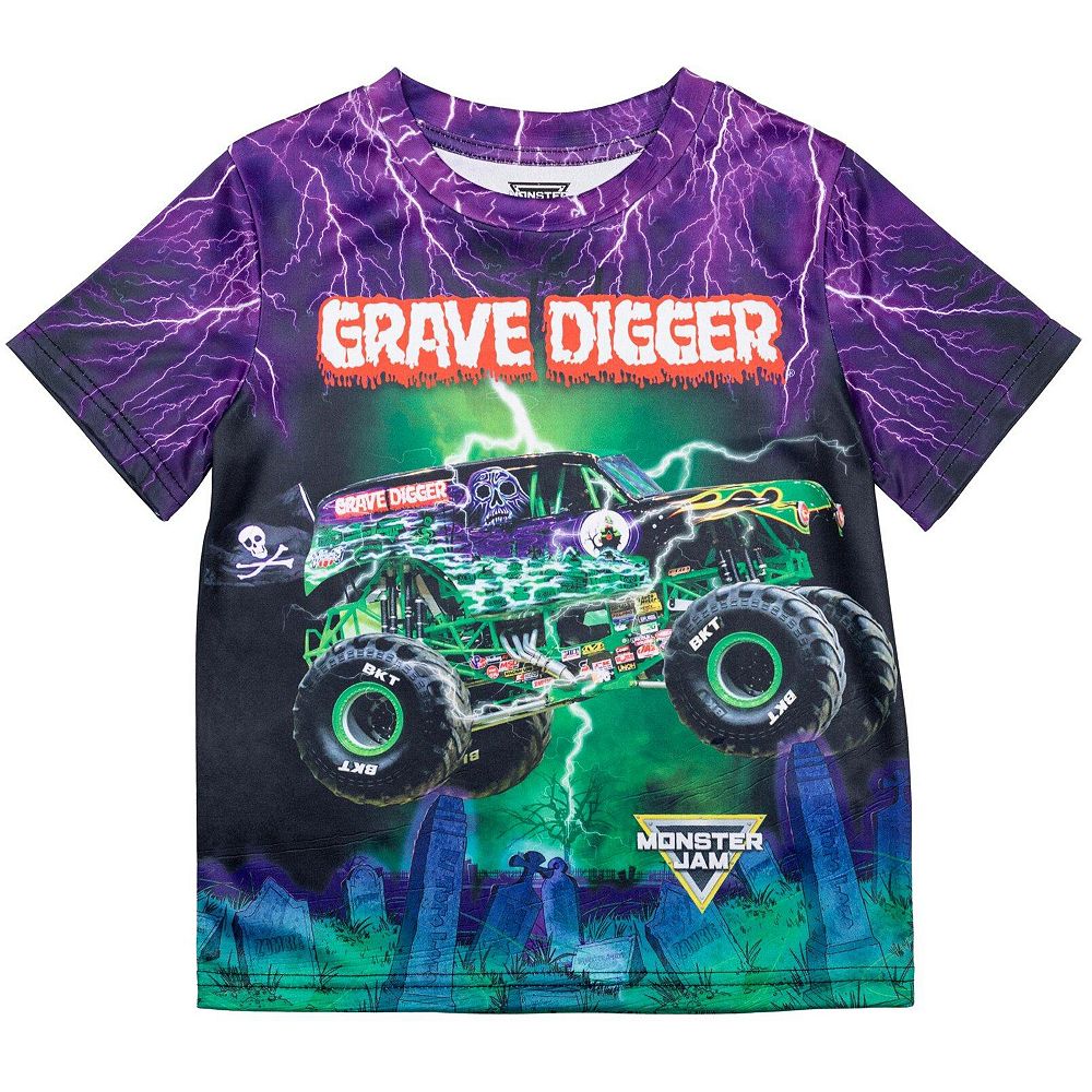 Monster Jam футболка для мальчиков-малышей до Grave Digger El Toro Loco Megalodon