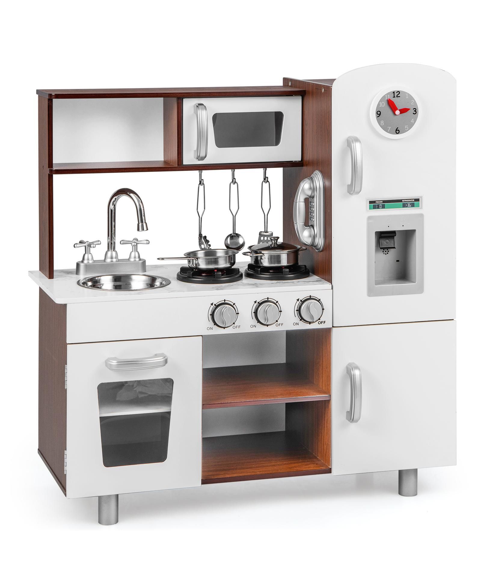 Vebreda Realistic Lights and Sounds Play Kitchen Playset, Ages 3+