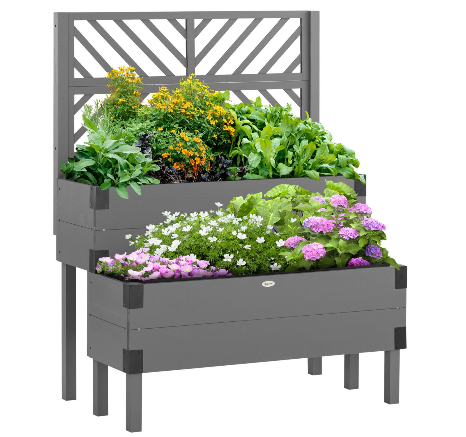Streamdale Furniture садовая грядка 2-х ярусная деревянная