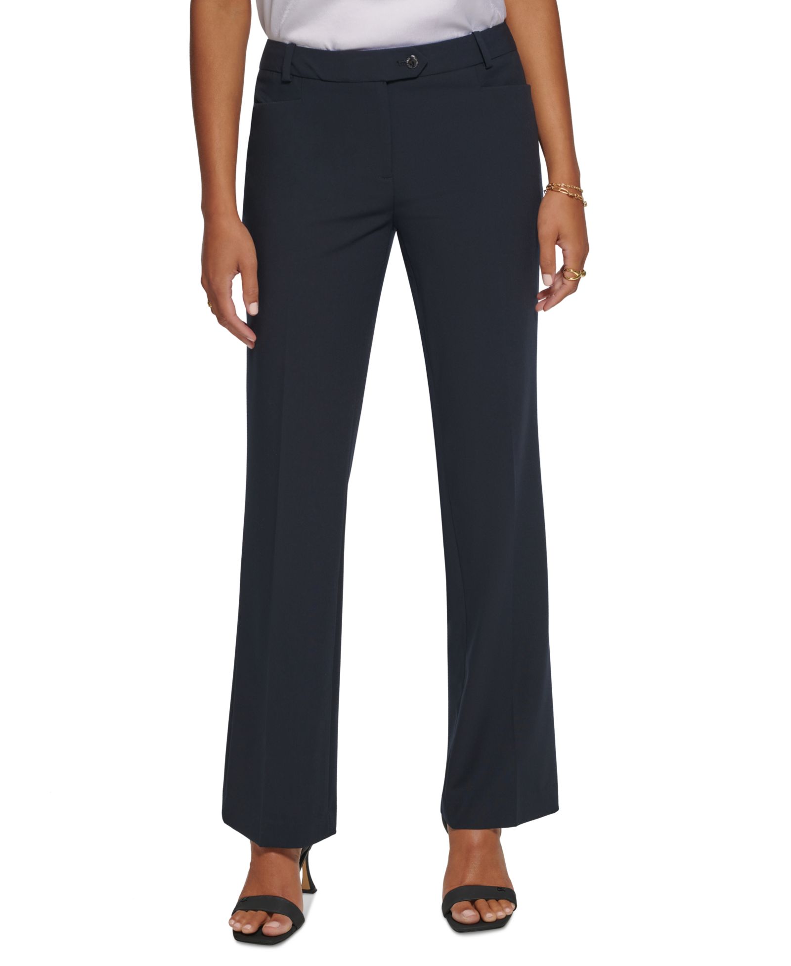 Calvin Klein Women's Modern Fit Trousers, Regular & Petite