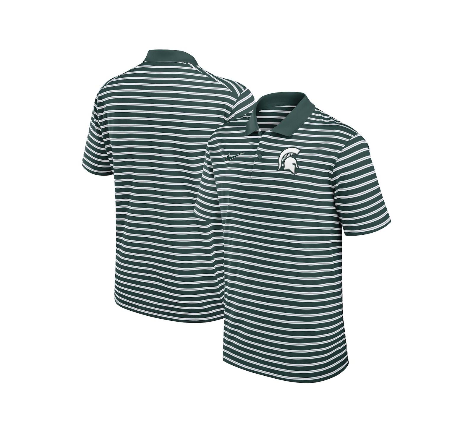 Nike Men's Michigan State Spartans Primetime Victory Striped Performance Polo