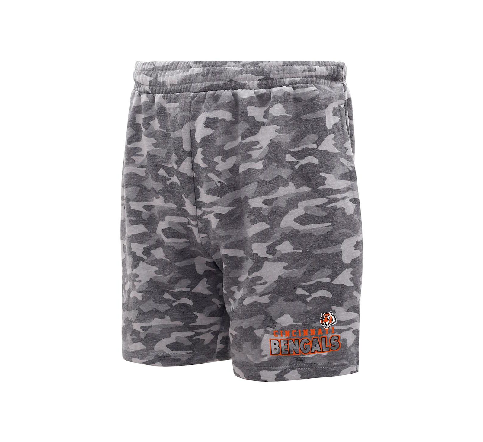 Concepts Sport Men's Charcoal Cincinnati Bengals Biscayne Camo Shorts