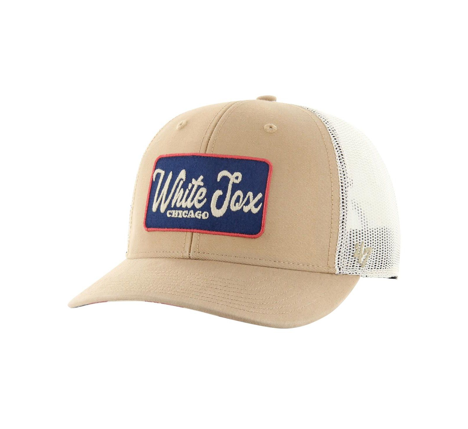 Кепка '47 Brand Men's Khaki Chicago White Sox Glory Daze Trucker Adjustable