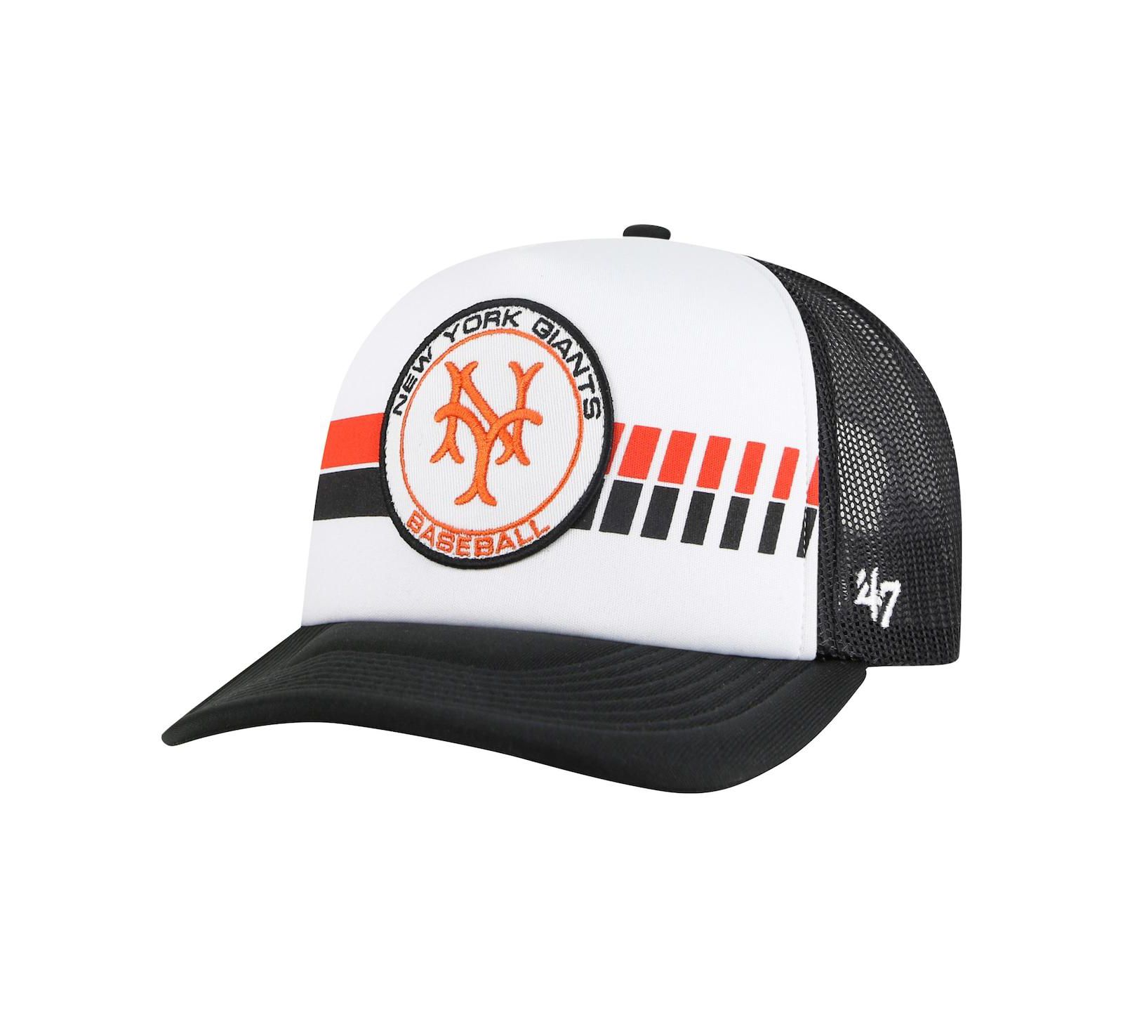 '47 Brand Men's White/Black San Francisco Giants Cooperstown Collection Pack Express Trucker Adjustable Hat