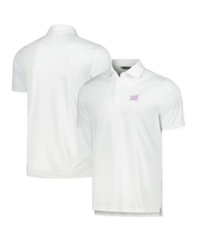 Levelwear Men's White NHL 2023 Hockey Fights Cancer Core Logo Polo