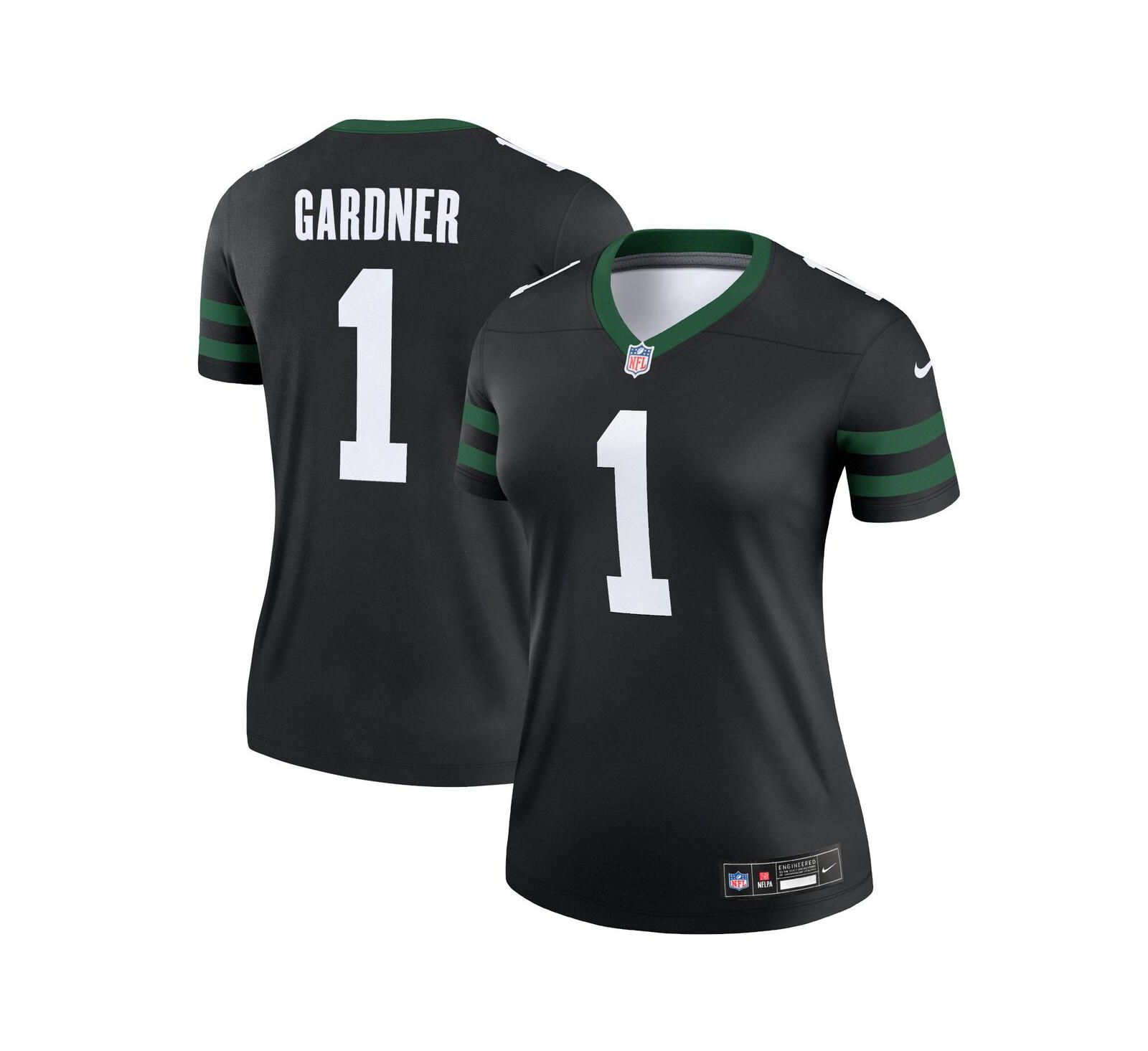 Nike Женская джерси New York Jets Legend Ahmad Sauce Gardner, черная