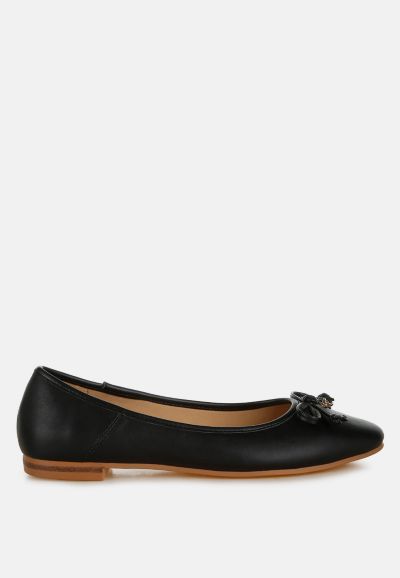 London Rag Womens Enchanted Faux Leather Casual Ballerinas