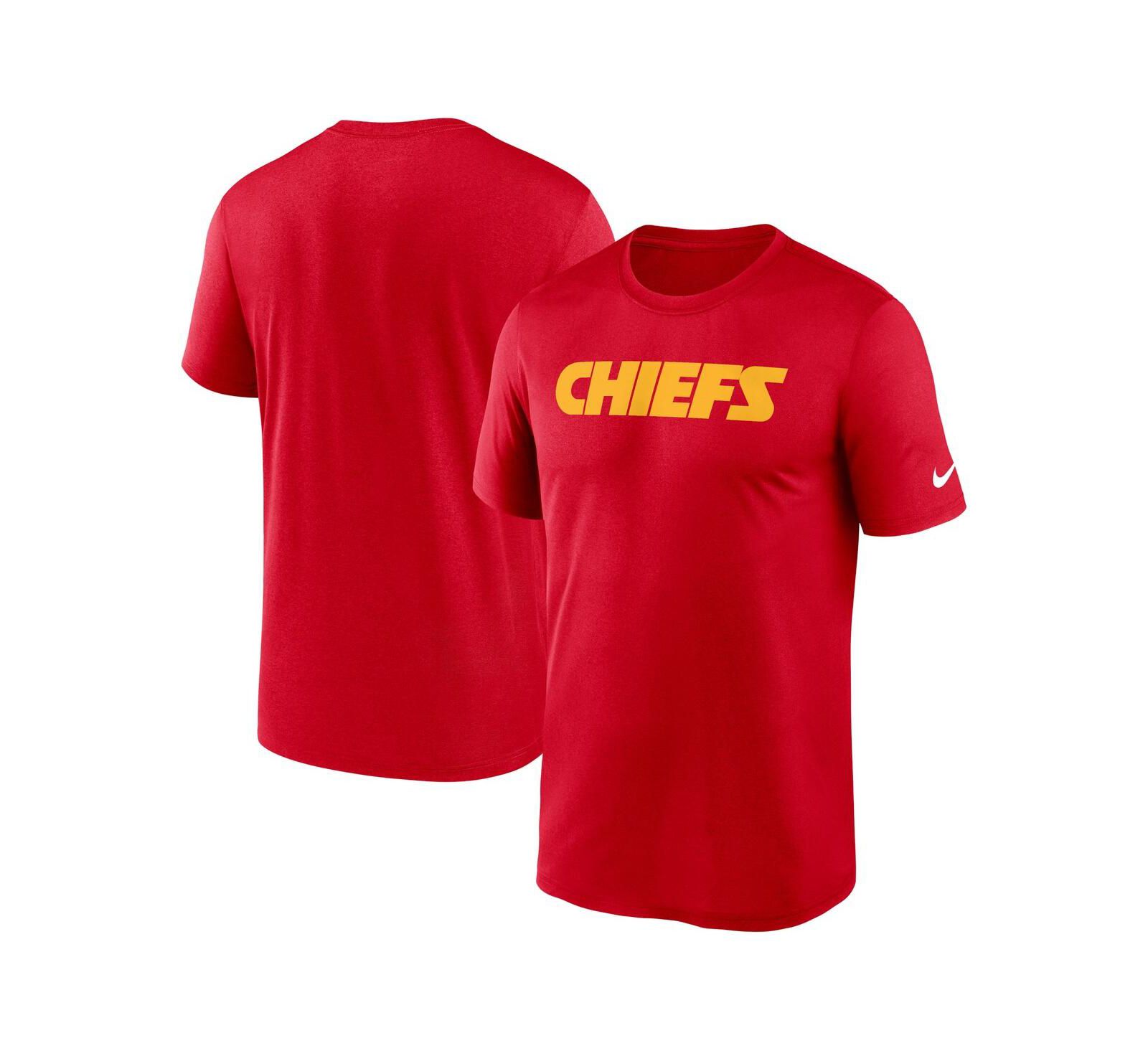 Nike Men's Red Kansas City Chiefs Primetime Legend Wordmark Performance T-Shirt
