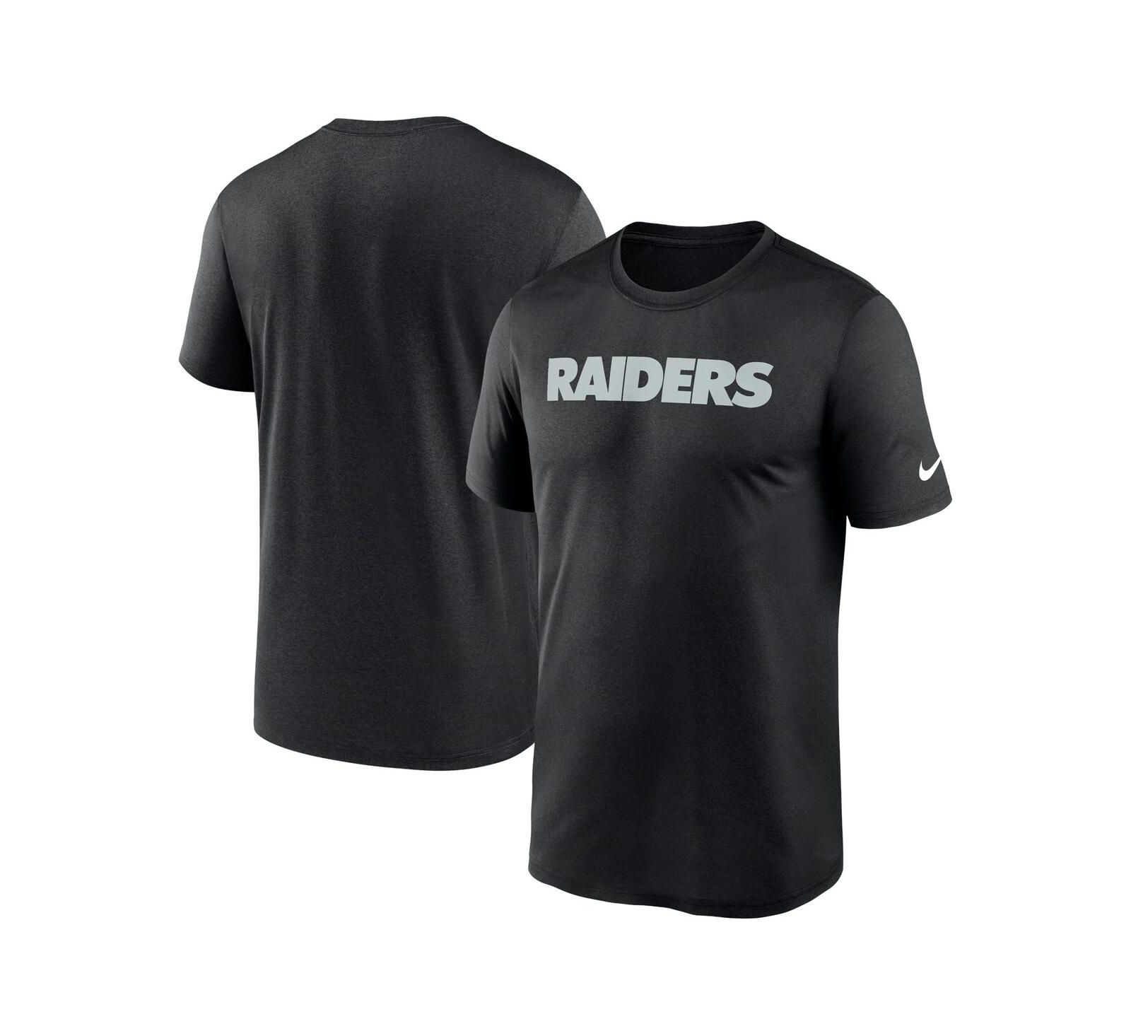 Nike Men's Black Las Vegas Raiders Primetime Legend Wordmark Performance T-Shirt