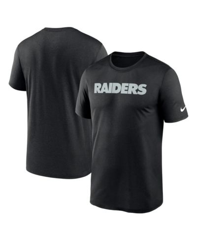 Мужская футболка Nike Black Las Vegas Raiders Primetime Legend Wordmark Performance