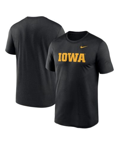 Мужская футболка Nike Black Iowa Hawkeyes Primetime Legend Wordmark