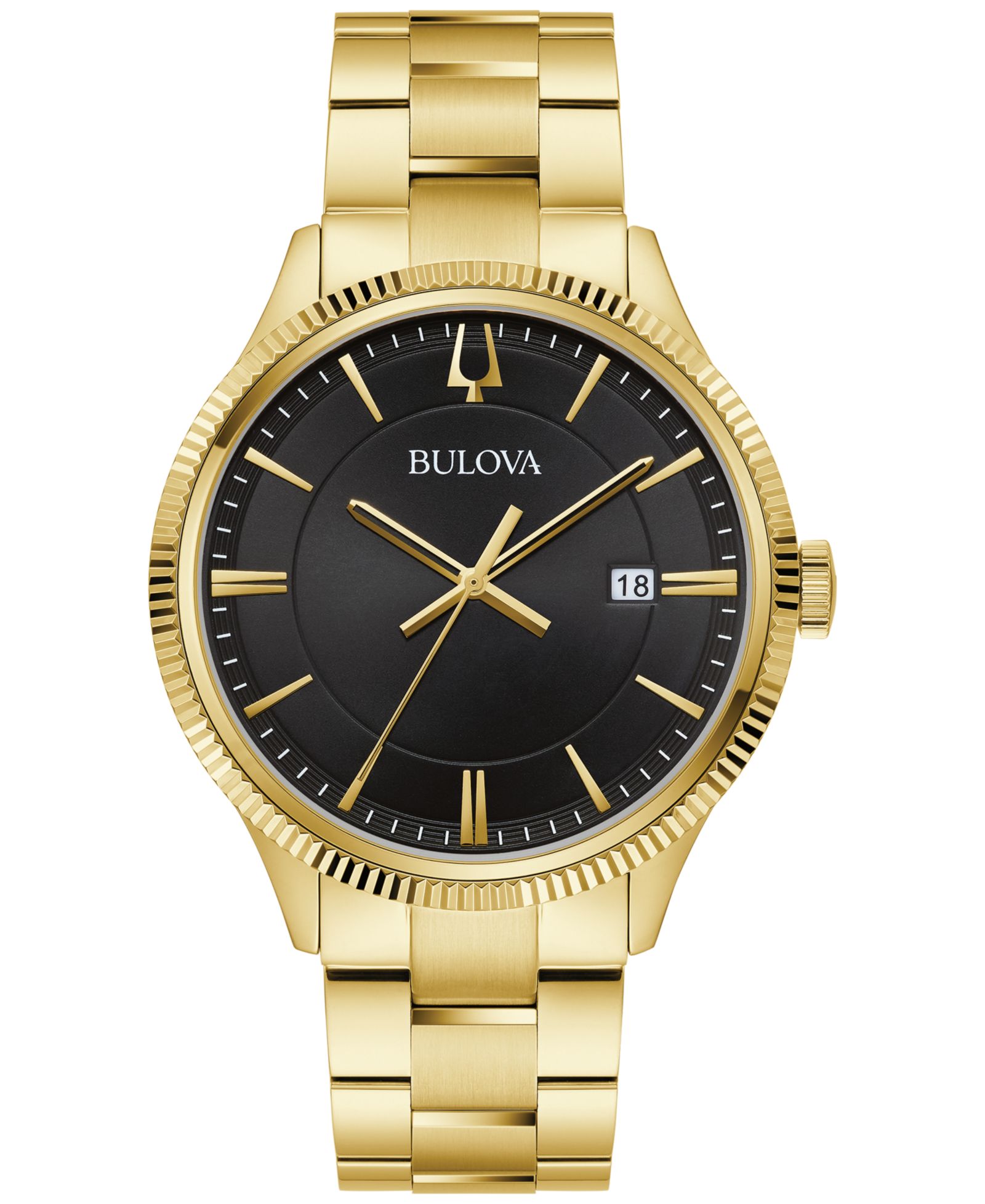 Bulova Men's Gold-Tone Stainless Steel Bracelet Watch 42mm