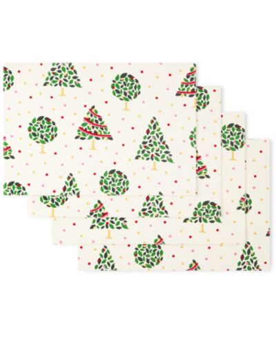 Подставка для сервировки Kate Spade New York Holiday Confetti 13" x 19", 4 шт.