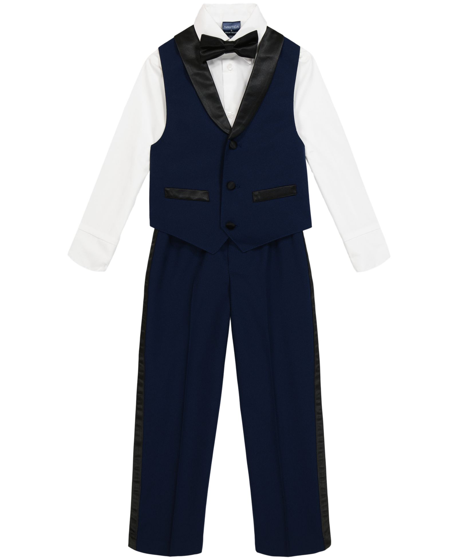 Комплект из 4 частей Nautica Tuxedo Vest для малышей и маленьких мальчиков