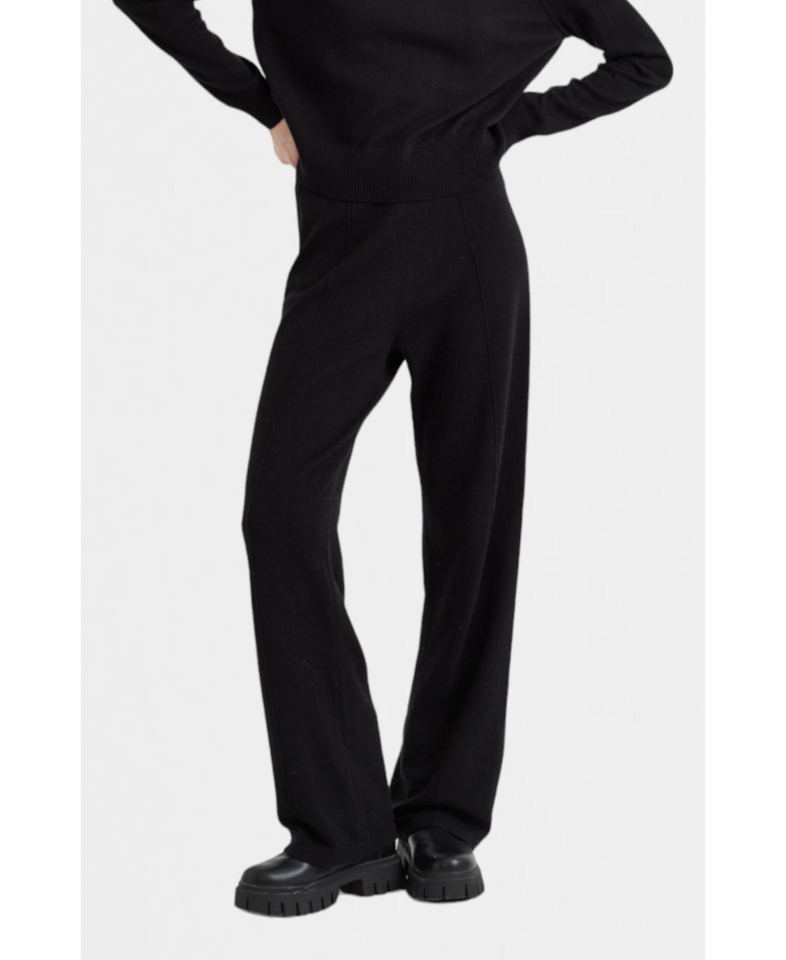 Chinti & Parker Women's Chinti and Parker Wool and Cashmere Wide Leg Track Pant