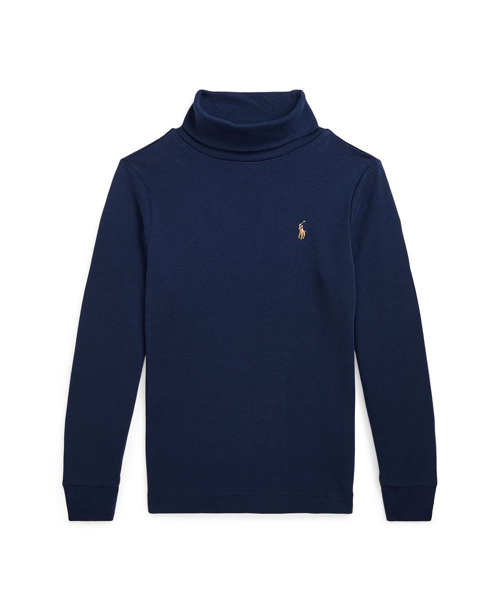 Polo Ralph Lauren Little and Toddler Boys Cotton Interlock Turtleneck Sweatshirt