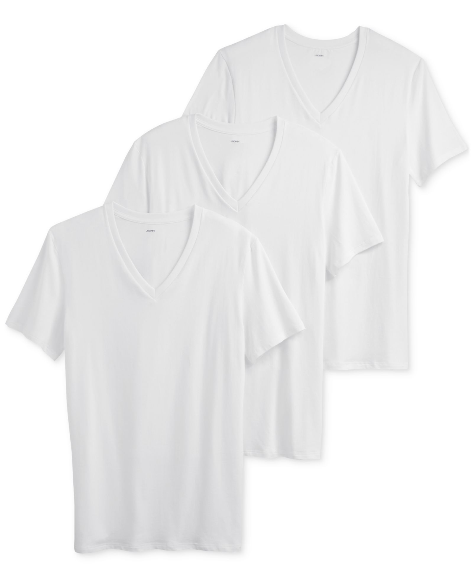 Футболки Jockey Men's Smooth Fit Stretch V-Neck, упаковка 3 шт