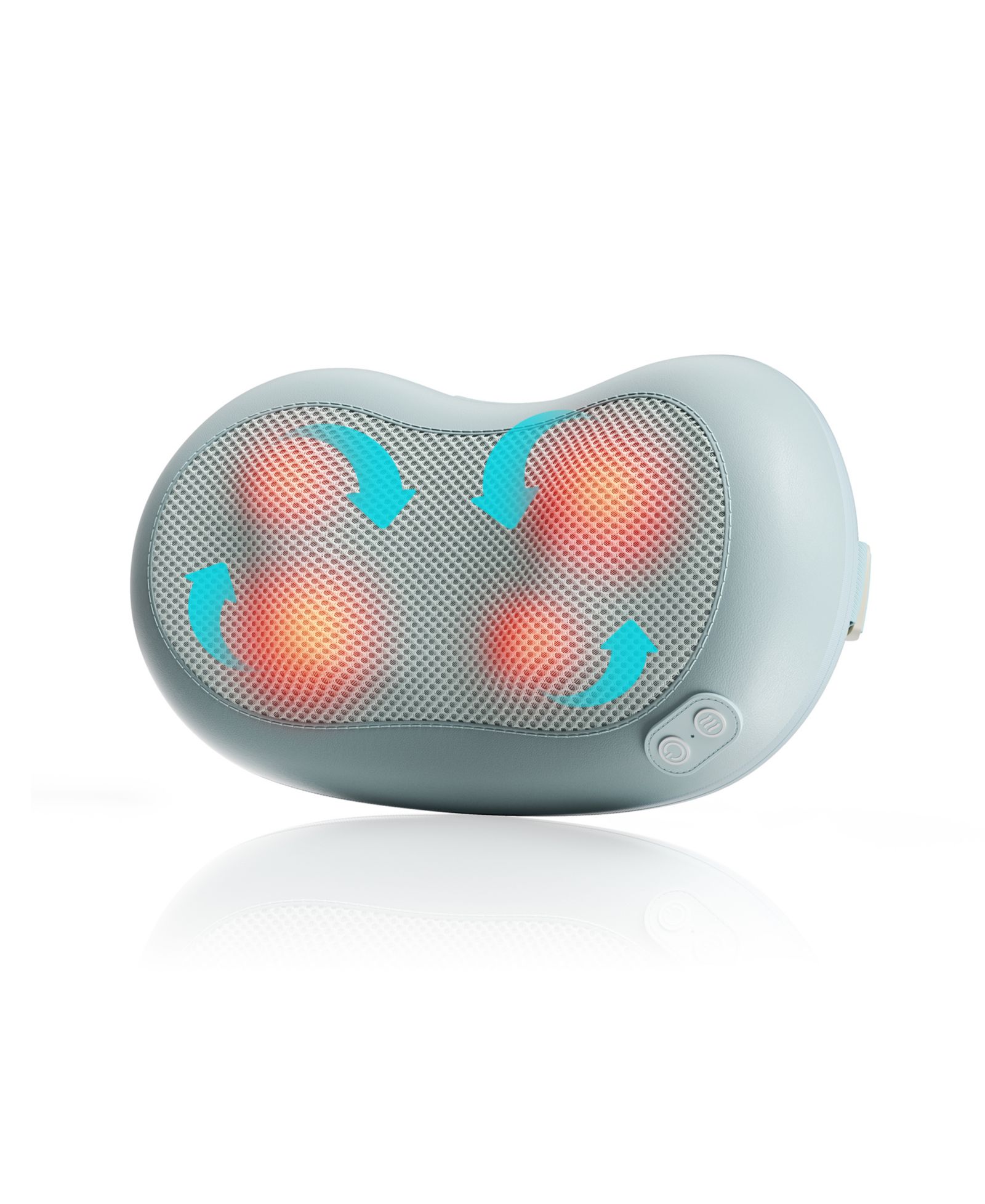 Shiatsu Massage Cushion with Heat, Full-Body Back, Neck, and Lumbar Relief, USB Powered for Home, Office, or Car Use