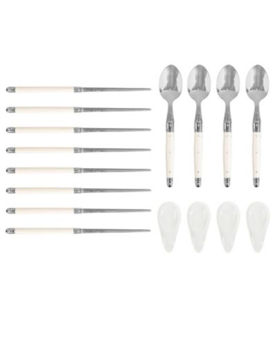 French Home Набор палочки Chopsticks, ложки Laguiole и керамические подставки, 4 пары