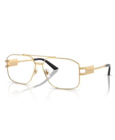 Versace Man квадратные металлические очки VE1302