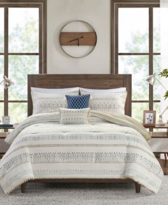 Комплект из 5 предметов Madison Park Fraser Seersucker, King/California King