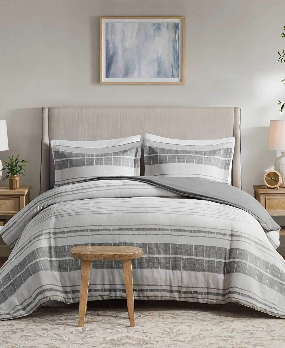 Комплект пододеяльников Madison Park Rhodes Stripe, Full/Queen