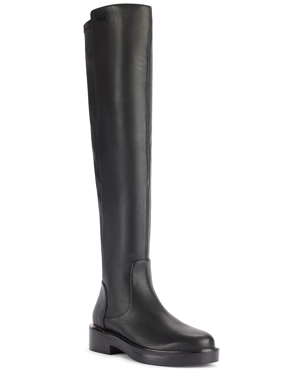 DKNY Women's Winsloe Over the Knee Block Heel Boots