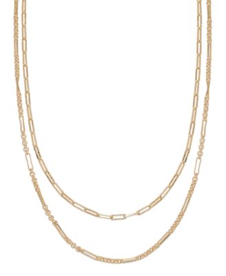 And Now This многослойное ожерелье из латуни Silver Gold