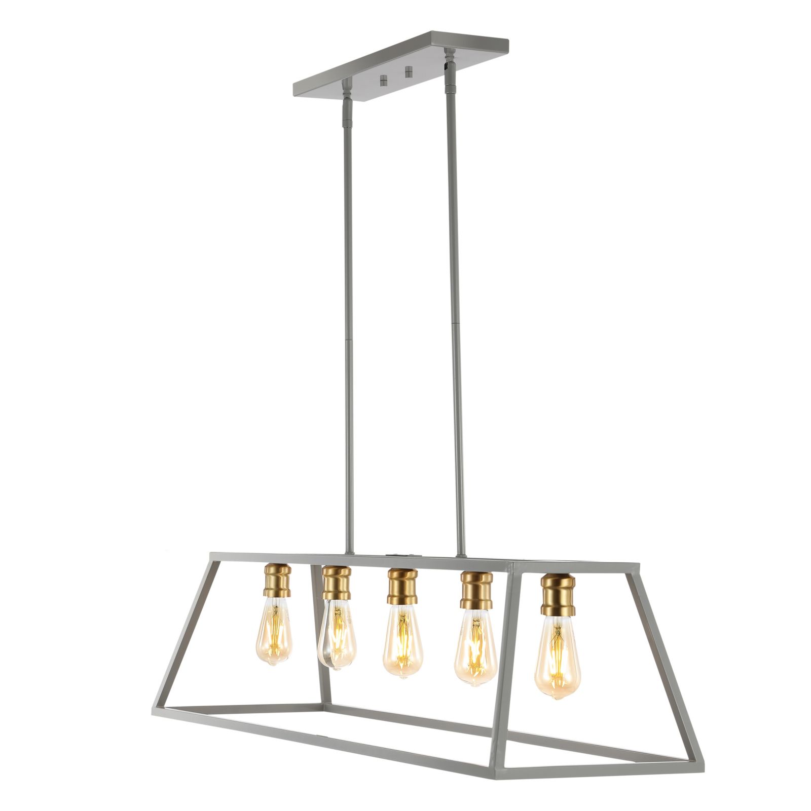 Floyd Adjustable Iron Farmhouse Vintage-like LED Dimmable Pendant