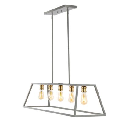 Floyd Adjustable Iron Farmhouse Vintage-like LED Dimmable Pendant