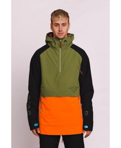 Orange & khaki