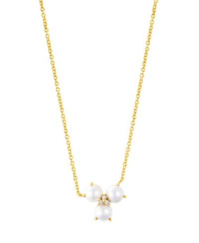 Колье ADORNIA с жемчугом и Cubic Zirconia