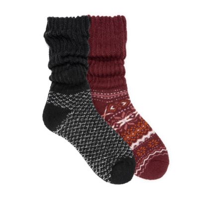 Muk Luks женские свободные теплые носки (упаковка 2 пары)