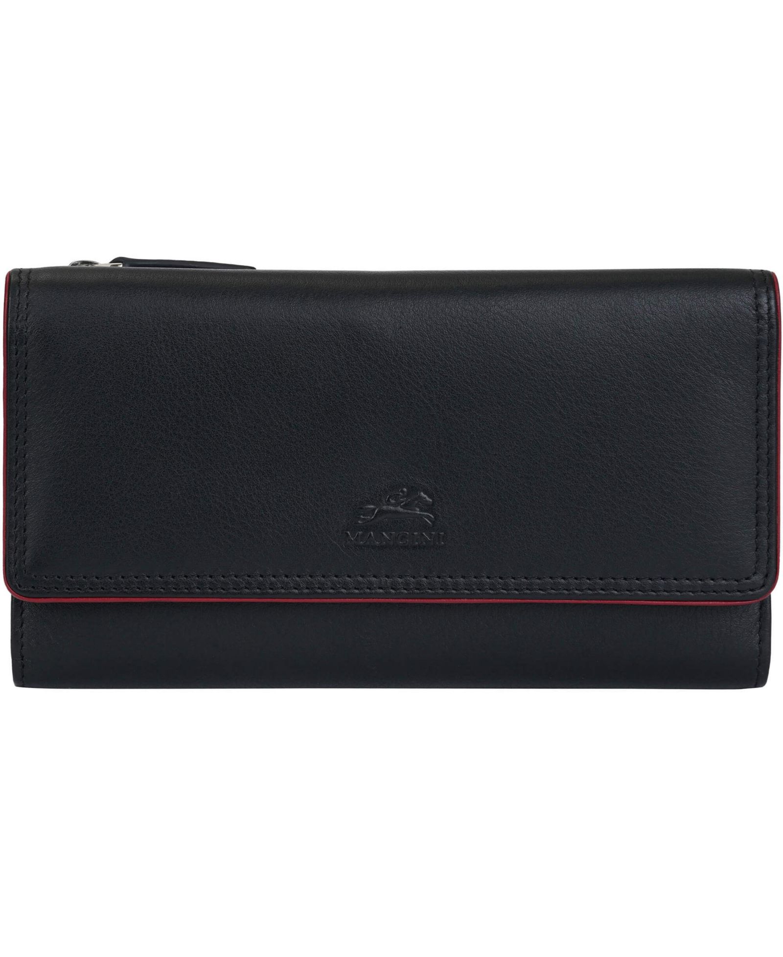 Mancini Women's Sonoma RFID Secure Clutch Wallet