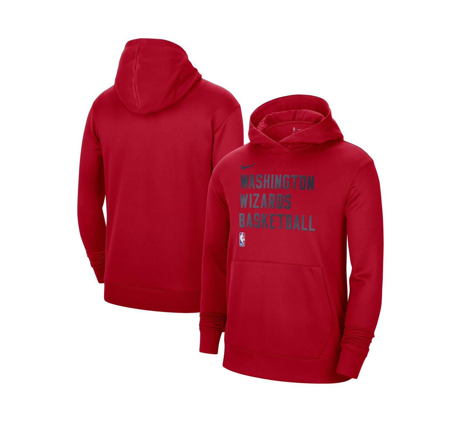 Nike Men's and Women's Red Washington Wizards 2023/24 Performance Spotlight On-Court Practice Pullover Hoodie