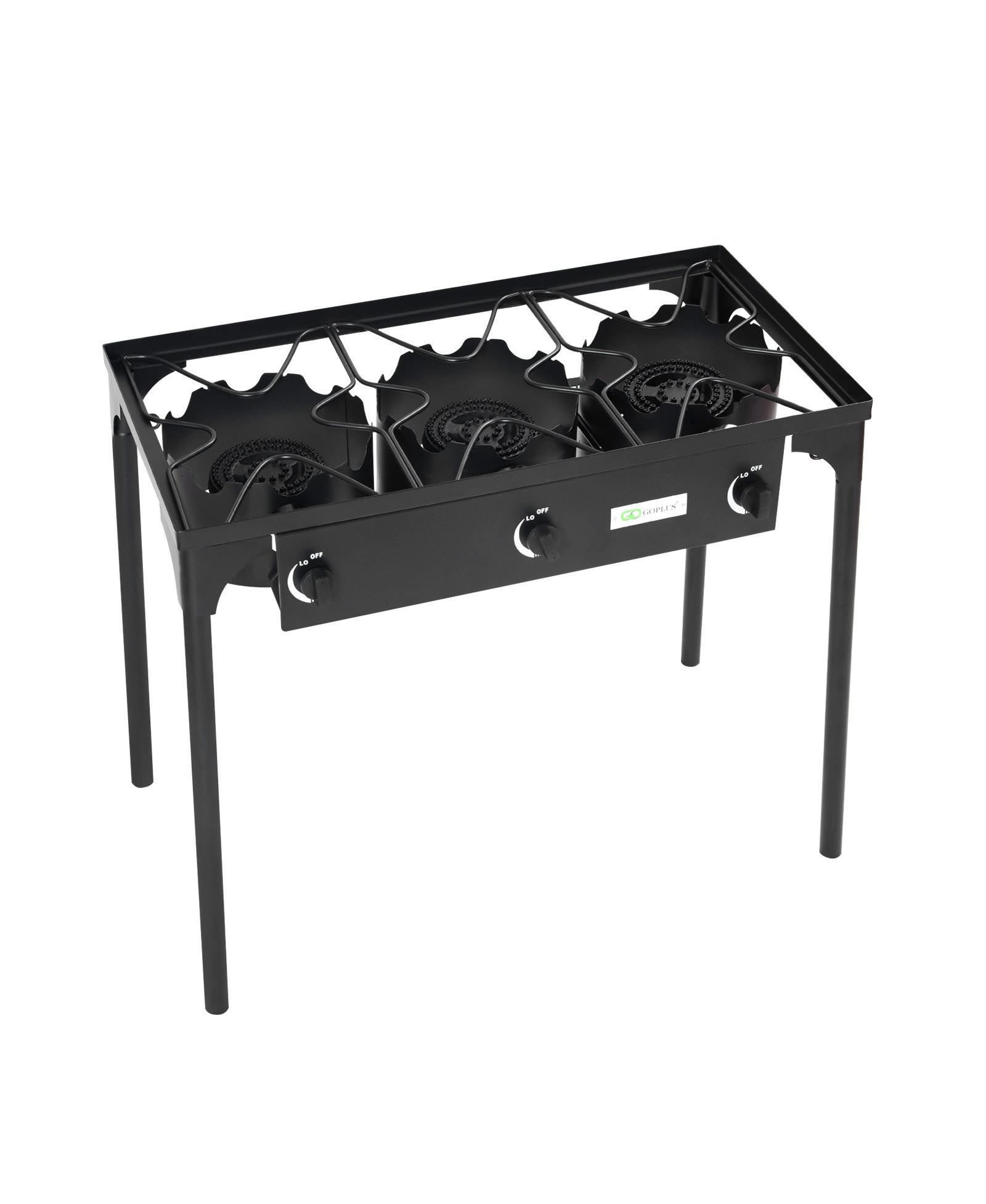 SKONYON 225 000-BTU Portable Propane 3 Burner Gas Cooker