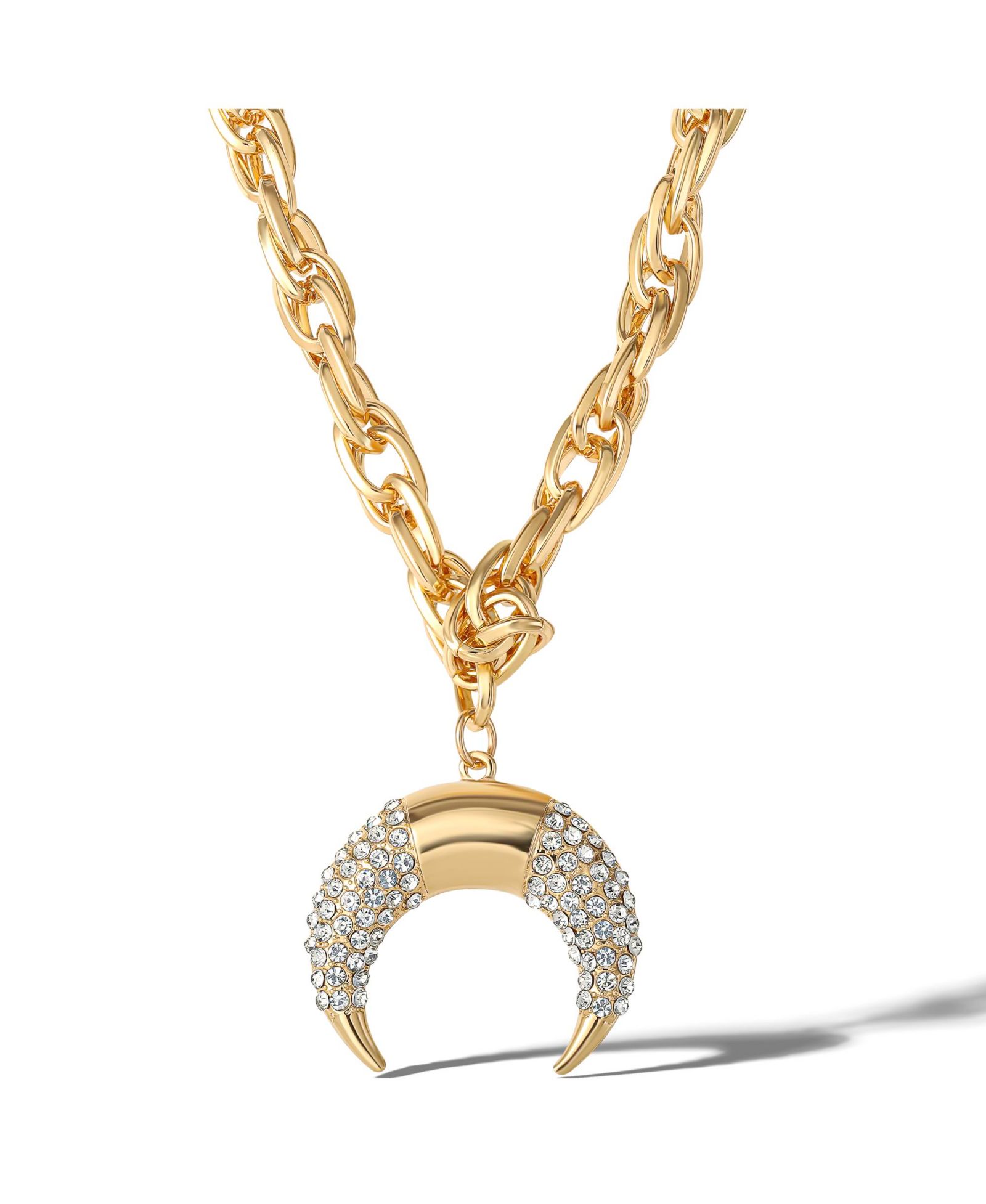 Подвеска Jessica Simpson Crescent Moon Crystal