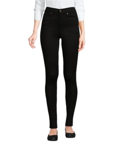 Lands' End Petite High Rise Stretch Denim Skinny Jeans